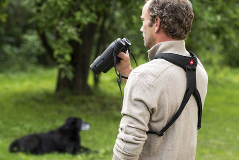 Leica Sport Binocular Strap black neoprene - kiikarivaljaat, väri musta